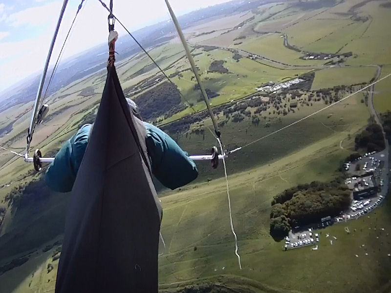 Thermalling over the Devil's Dyke.