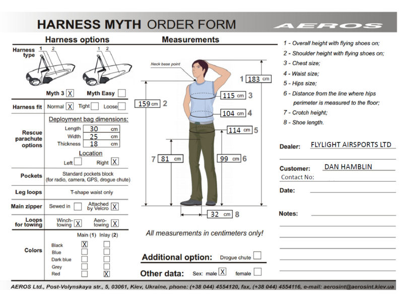 The Aeros Myth 3 Order Form